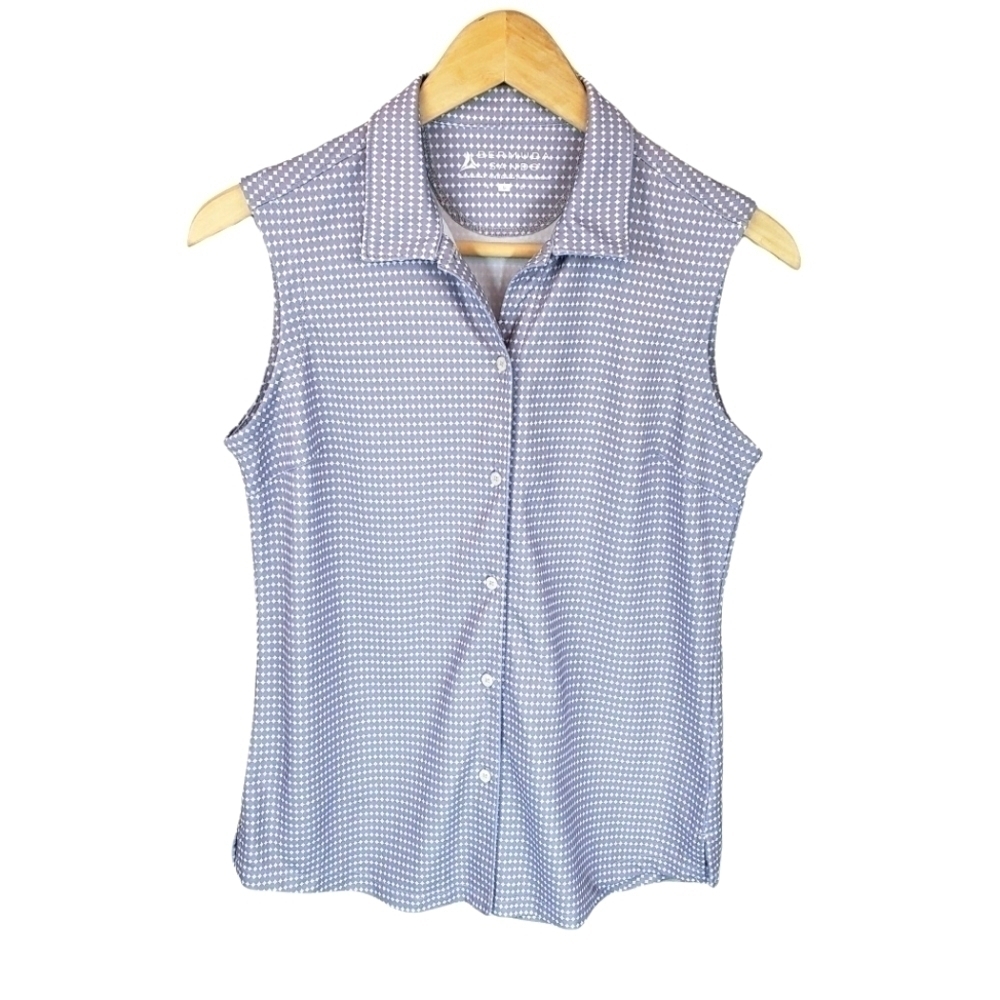BERMUDA SANDS Sleeveless Golf Blouse Size S